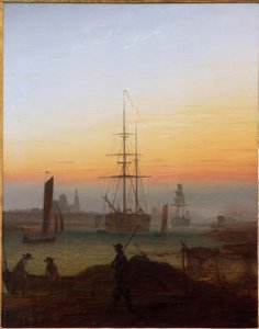 Greifswalder Hafen von Caspar David Friedrich
