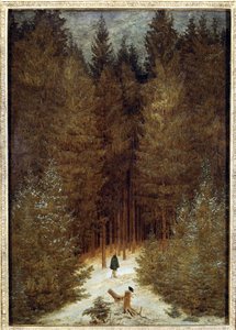 Jäger im Wald von Caspar David Friedrich