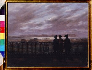 Die russischen Dichter Vassili Zhukovsky, Ivan Turgenev und Aleksandr Turgenev