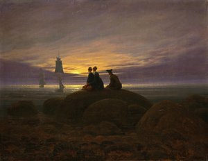 Mondaufgang am Meer von Caspar David Friedrich