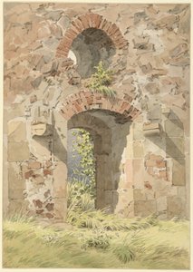 Ruine des Klosters vom Heiligen Kreuz, Meißen, 1824