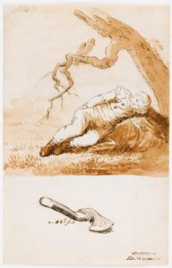 Schlafender Junge von Caspar David Friedrich
