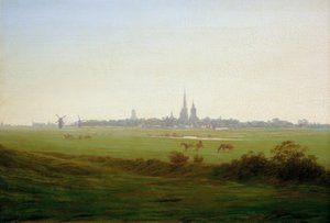 Wiesen bei Greifswald von Caspar David Friedrich