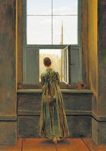 Frau am Fenster