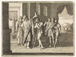 David von Samuel zum König gesalbt von Caspar Luyken