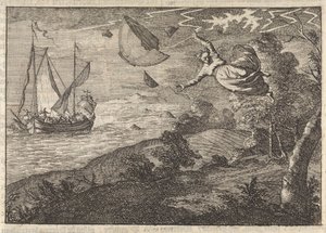 Starker Wind an der Küste von Malmö, 1679