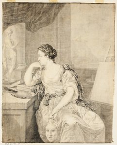 Porträt von Madame de Poullain