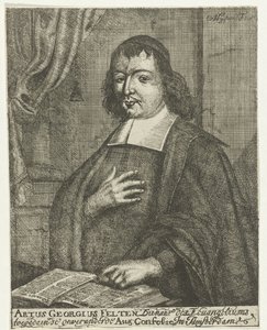Porträt von Artus Georg Velten von Caspar van Huysum