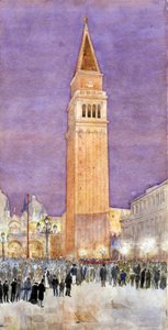 Glockenturm, Markusplatz, Venedig, 1912 von Cass Gilbert