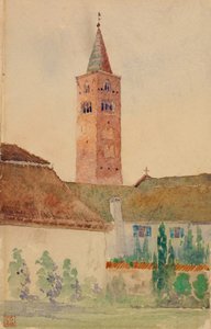 Kirchturm, Italien, 1898 von Cass Gilbert