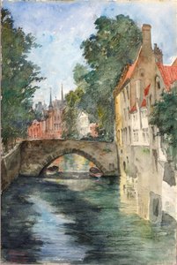 Am Kanal, Brügge von Cass Gilbert