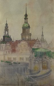 Die Zwingertürme, Dresden von Cass Gilbert