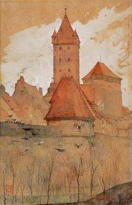 Türme von der Stadtmauer, Nürnberg von Cass Gilbert