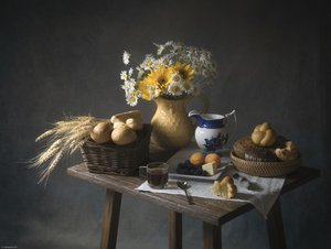 Rustikales Frühstück Stillleben von Catherine Wang