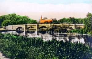 Brücke über die Themse bei Clifton Hampden, 1926 von Cavenders Ltd