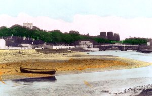 Rhuddlan Castle, bei Rhyl, Denbighshire, 1926