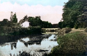 Sonning Lock am Fluss Thames, Berkshire