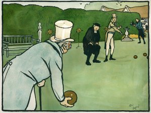 Alte englische Sportarten und Spiele: Bowls von Cecil Charles Windsor Aldin