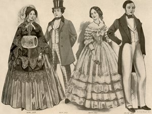 Kleidung von 1850-1856, 1907, 1937