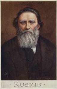 John Ruskin (1819-1900), englischer Schriftsteller, Kunstkritiker, Künstler und Sozialdenker von Cecil Watson Quinnell