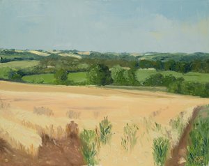 Warten auf die Ernte, Cotswolds von Celia Montague