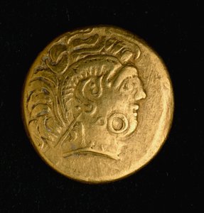 Keltische Kunst: Statere der Sequani, Goldmünze. 3.-2. Jahrhundert v. Chr. Paris, B.N. von Celtic
