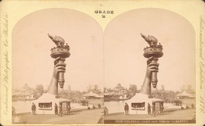 Kolossale Hand und Fackel, Liberty, Centennial Exhibition, Philadelphia