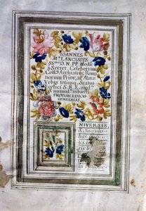 Medizinisches Diplom, ausgestellt in Rom von Giovanni Maria Lancisi (1654-1720) von Central Italian School