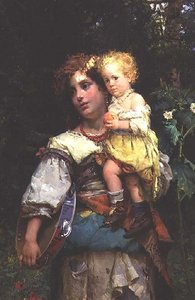 Frau und Kind