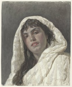 Büste einer orientalischen Frau von Cesare Biseo