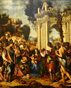 Die Anbetung der Könige von Cesare da Sesto
