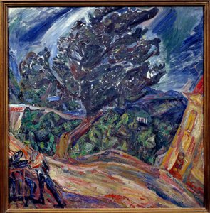 Großer Baum Blaues Gemälde von Chaim Soutine von Chaim Soutine