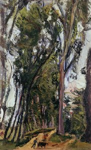 Landschaft mit Bauer, von Chaim Soutine (1894-1943), Frankreich, 20. Jahrhundert von Chaim Soutine