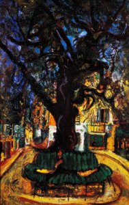 Kleiner Marktplatz in Vence, 1929 von Chaim Soutine