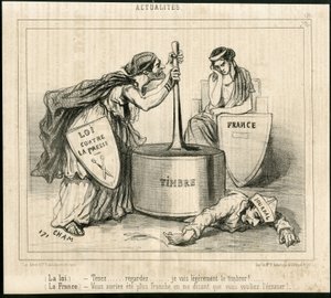 Illustration von Cham (1819-1879) in Le Charivari von Amédée de Noé