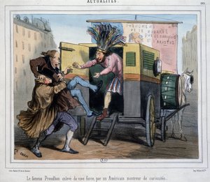 Der berühmte Proudhon, entführt von einer amerikanischen Kuriositätenshow von Amédée de Noé