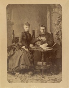Großfürst Konstantin Konstantinowitsch von Russland (1858-1915) und Großfürstin Elisabeth Mawrikiowna von Russland (1865-1927)