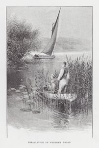 Angeln: Bream Pitch auf Wroxham Broad von Charles (after) Whymper
