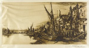 Die Themse bei Limehouse von Charles A. Vanderhoof