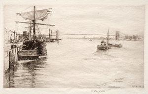 Brooklyn Bridge, 1888 von Charles Adams Platt