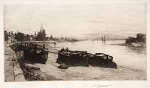 Schlammboote auf der Themse, 1883
