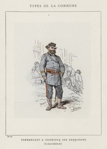 Kommandant und Ingenieur der Barrikaden, Bürger Gaillard Vater von Charles Albert d Arnoux Bertall