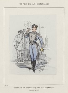 Kostüm des Direktors der Telegrafen, Le citoyen Pauvert von Charles Albert d Arnoux Bertall