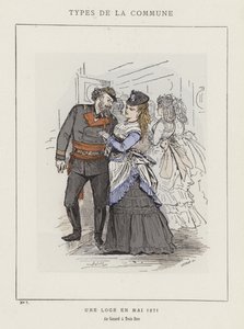 Eine Loge im Mai 1871, Au Canard a Trois Becs von Charles Albert d Arnoux Bertall