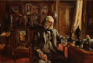 Der Sammler zu Hause, späte 19. Jahrhundert von Charles Alexander