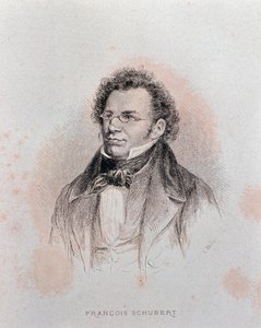 Porträt von Franz Schubert (Gravur)