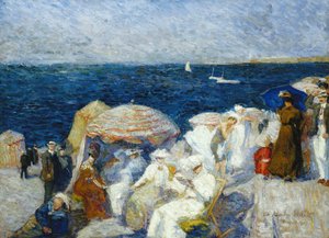 Am Strand, Dieppe; Sur La Plage, Dieppe, 1907 von Charles Andre Fridit
