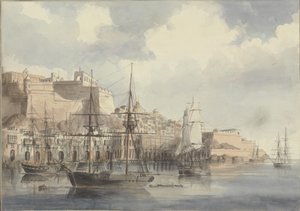 Ansicht von Malta, ca. 1849