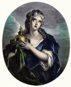Adrienne Lecouvreur (1692-1730), französische Schauspielerin in der Rolle der Cornelia in Mort de Pompee von Pierre Corneille