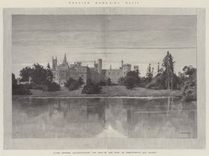Englische Häuser, Alton Towers, Staffordshire, der Sitz des Earl of Shrewsbury und Talbot von Charles Auguste Loye
